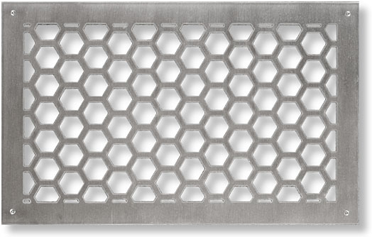 honeycomb motif heat register